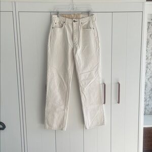 rag & bone Women's Cream Boot Cut Jeans